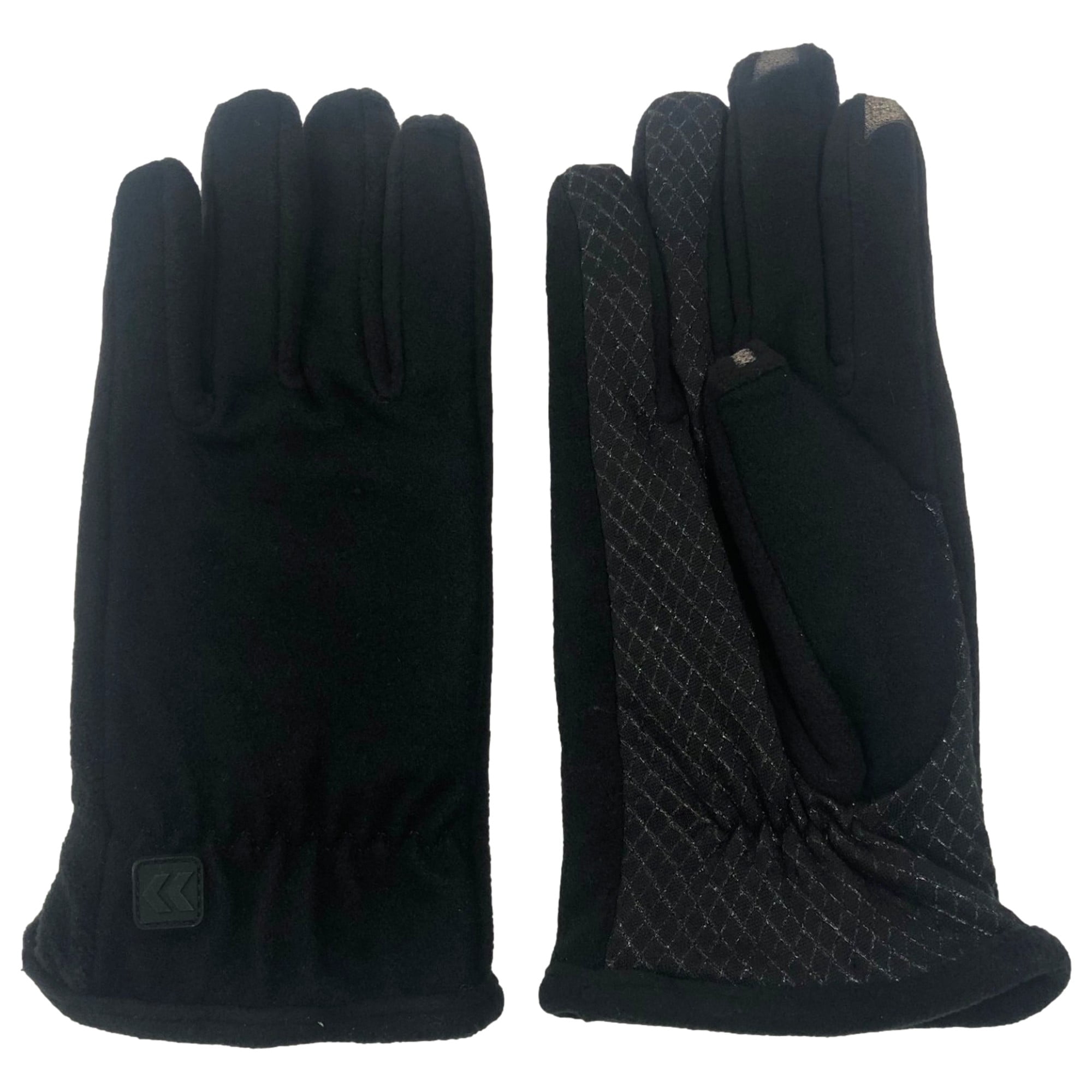 Isotoner Men's Heritage Woven Fleece Stretch Glove with Appliques