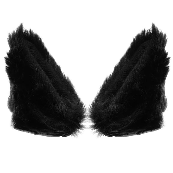 Onaparter Cat Ear Helmet Decoration Motorcycle Accessories Bike Reusable Small DIY Fake Helmets （Black）