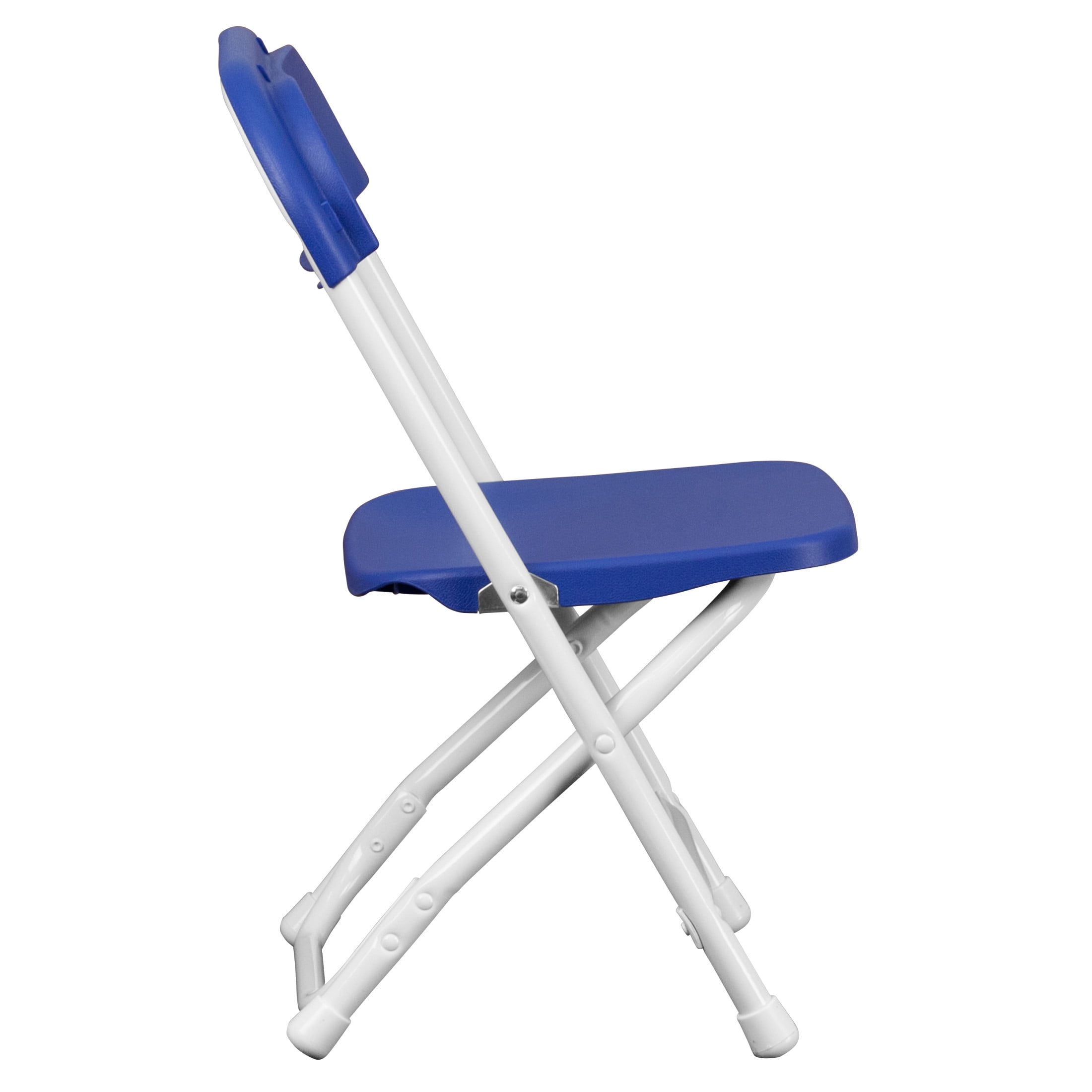 Flash Furniture Kids Blue Plastic Folding Chair