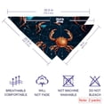 thumbnail image 2 of Constellation Light and Breathable Chiffon Yarn Cat Scarf Set of 2 - Translucent Pet Collars 40.6x40.6x58in & 53.3x53.3x76.2in, 2 of 5