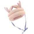 thumbnail image 2 of Sombrero de seguridad ajustable para bebés Cojín para la cabeza transpirable para la cabeza a caminar de - astas beige Hugo cojín de sombrero de niño, 2 of 8