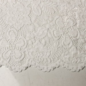 scalloped lace fabric by the yard