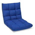 thumbnail image 1 of Pemberly Row Fauteuil de Jeu de Sol Réglable à 14 Positions en Coton, Bleu, 1 of 10