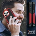 thumbnail image 2 of LEYI for iPhone 15 Pro Case, Soft Bumper Resilient Shock Absorb for 15 Pro Case-Red, 2 of 7
