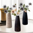 thumbnail image 7 of COM1950s Solid Wood Vase for Home Decor, Minimalist Tabletop Centerpiece, Rustic Flower Vase for Living Room, Modern Wooden Vase Decor, Farmhouse Style Vase, 7 of 7