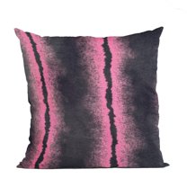 Plutus Fuchsia Black Fluffy Fields Animal Faux Fur Luxury Throw Pillow - Double sided 20" x 36" King