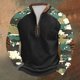 thumbnail image 1 of Blusas y camisas de manga larga con cuello redondo para hombre, sudadera con capucha de cuello redondo con cremallera y estampado, sudadera de manga larga, blusa de poliéster para hombre, 1 of 4