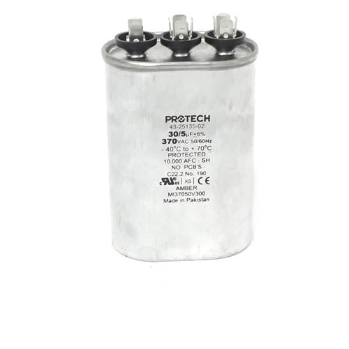 43-25135-02 - OEM Rheem Capacitor Oval 30/5 uf 370 volt
