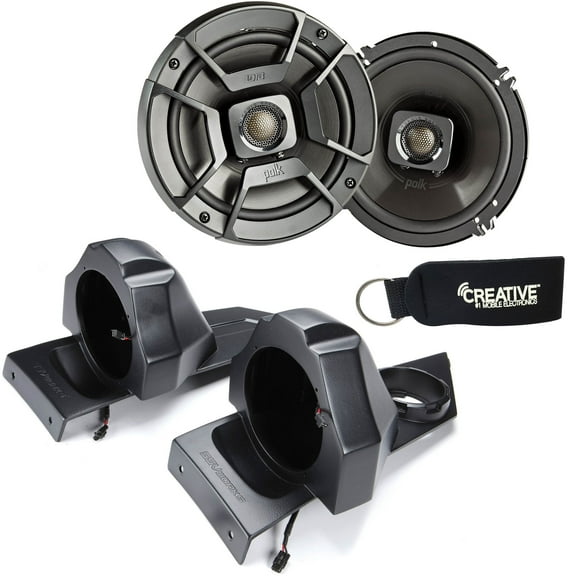 SSV Works For SS-B65U Polaris Slingshot Rear Speaker Pods   Polk DB652 6.5" Marine Rated Coax Speakers