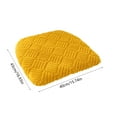 thumbnail image 3 of DAMAI Plush Chair Cushion, Oval Chair Cushion Pad, Thick Ultra Soft Non-Slip Seat Pad, Washable Non-Slip Cushion for Kitchen, Living Room, Office, Balcony - Solid Brown Seat Cushion, 3 of 6