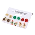 thumbnail image 3 of Christmas Earrings, Light Weight Reliable Durable Holiday Earrings Attractive Decorative  For Parties, 3 of 8