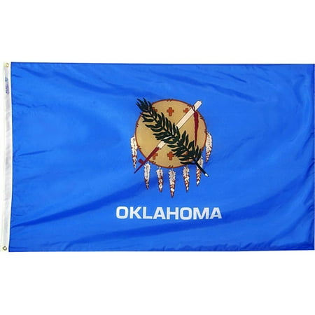 Oklahoma State Flag, 3' x 5', Nylon SolarGuard Nyl-Glo, Model# 144360