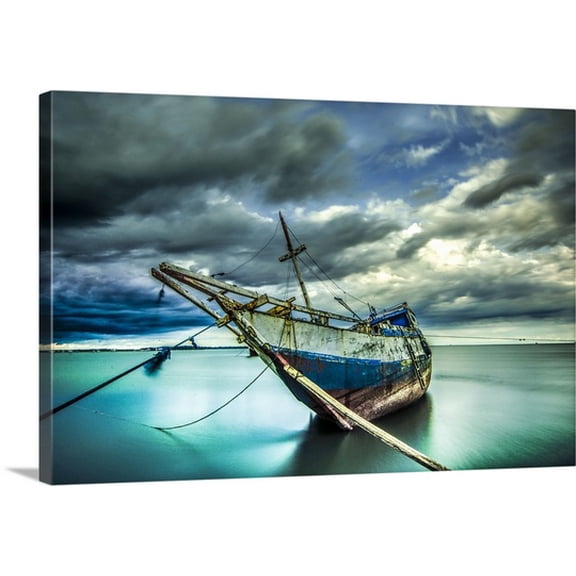 Great BIG Canvas Ihwan Budiawan Premium Thick-Wrap Canvas entitled The Old Lady