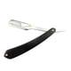 thumbnail image 1 of Maquinilla de afeitar de acero recta y elegante con mango de madera negro para hombre, plegable, de estilo vintage, de metal, para peluquero, 1 of 7