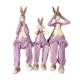 thumbnail image 1 of 3 uds figuritas de conejo encantadoras escultura de resina pie colgante estatua de conejo para el hogar Violeta Zulema Figuras de conejitos, 1 of 4