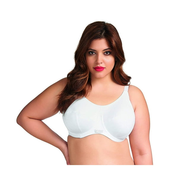Elomi Energise J-Hook Underwire Sports Bra (8041),42G,White