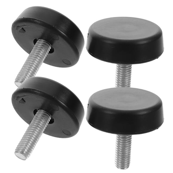 4 patas ajustables para cintas de correr, equipo de fitness, herrajes de montaje para uso doméstico y en gimnasios, tornillos de instalación para evitar vibraciones.