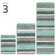 thumbnail image 2 of Alfombras de baño mDesign, suave microfibra y poliéster, set de 3, 2 of 9