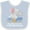 Blue and White, variant on Inktastic My Safta Loves Me to the Moon and Back Elephant Family Boys or Girls Baby Bib