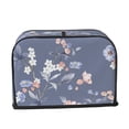 thumbnail image 2 of Daiia Watercolor Flowers Butterfly Pattern 2 slice Toaster Cover, Toaster Appliance Dust-proof Cover For Kitchen Small Appliance Dust Cover and Fingerprint Protection, 2 of 7