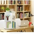 thumbnail image 4 of TOYTEXX 2 Tier 360° Rotating Stackable Shelves Bookshelf Organizer (White), All ages, 4 of 5