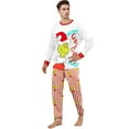 thumbnail image 3 of Christmas Pajamas for Family Parent-child Warm Christmas Set Printed Home Wear Pajamas Two-piece Mom Set Matching Christmas Pjs for Family (Men, M), 3 of 9