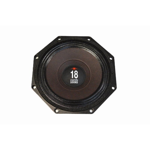 18 Sound 8MB720-8 8 inch Woofer Midbass Driver High Power Octragon Shape 250 Wrms 500 Watt Peak 8 Ohm Weather Protected Cone 2" Voice Coil