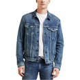 thumbnail image 1 of Levi's Chaqueta de camionero de mezclilla texturizada para hombre, azul, mediana Levis Chaqueta de camionero, 1 of 1