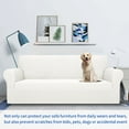thumbnail image 2 of YEMYHOM 1-Piece Super Stretch Loveseat Slipcovers Non Slip Sofa Couch Covers for 2 Cushion (Loveseat, White), 2 of 7