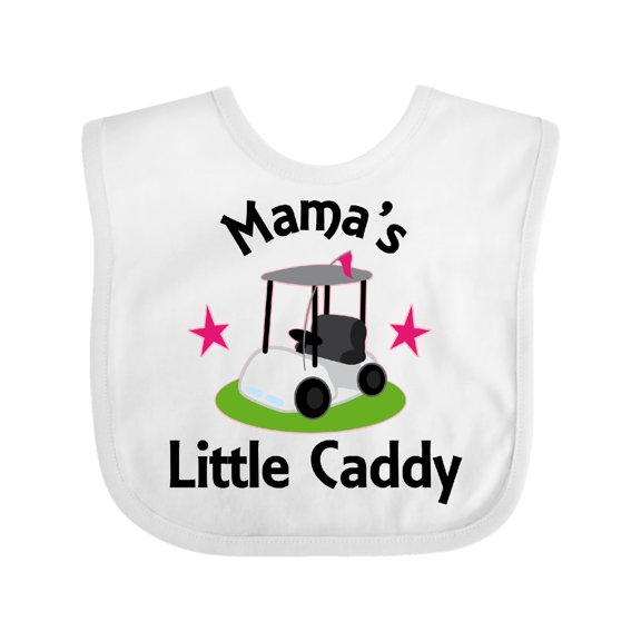 Inktastic Golfing Mamas Little Caddy Grandkids Golf Girls Baby Bib