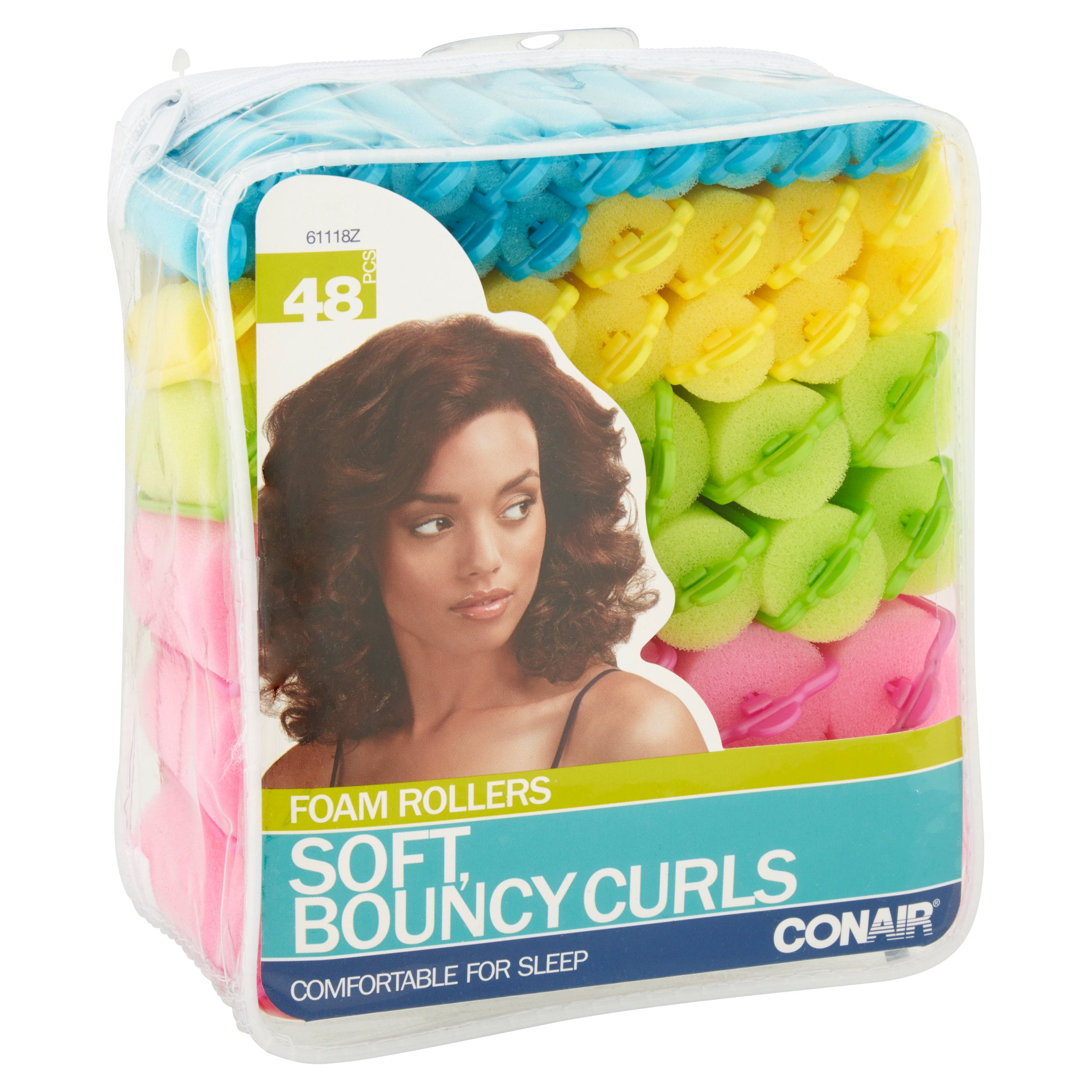 Conair Soft Bouncy Curls Foam Rollers 48 Count