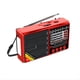 thumbnail image 1 of Radios Portátiles de Banda FM/AM/SW, Receptor de Radio, Radio Recargable, Reproductor de Música TF/USB con Pantalla LCD, Color Rojo., 1 of 7