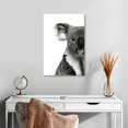 thumbnail image 2 of Elephant Stock Lovable Koala Bear Wall Art - Vertical Canvas Wall Art - Dining Room Wall Decor - Animal Canvas - White And Gray Decor - 16" x 24", 2 of 8