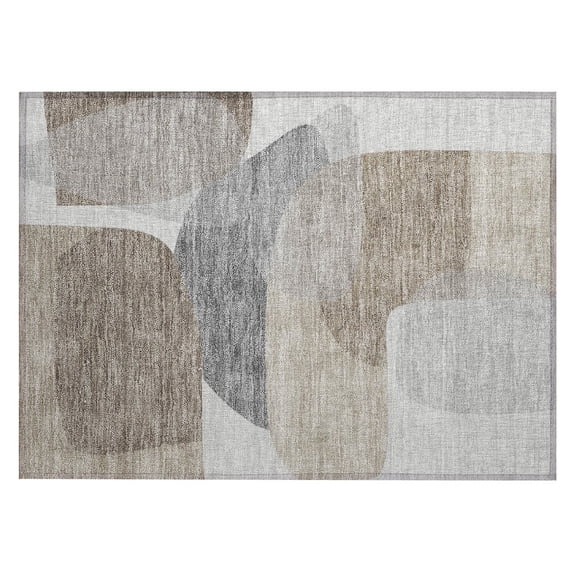 Dalyn Rugs Machine Washable Indoor/Outdoor Chantille ACN2121 Taupe 1'8" x 2'6" Rug