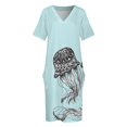 thumbnail image 4 of Vestido colgante de Medusa con bolsillos para mujer, vestido de verano para fiesta de cumpleaños., 4 of 7