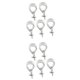 thumbnail image 1 of 10pcs Conectores De Joyería De Fianza Con Clip Abierto Para Resultados De Colgante De De Cristal perfecl Clips para colgantes, 1 of 8
