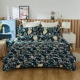 thumbnail image 1 of Shabby Floral Leaves Girls Bedding Set Lujo 8 capas Ruffle 3Pcs Funda Nórdica, 1 of 9
