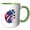 Green/White, variant on 3drose, Fighter Jets Planes, Red, White, Blue, the Usa Flag. Patriotic Gift, 15oz Mug