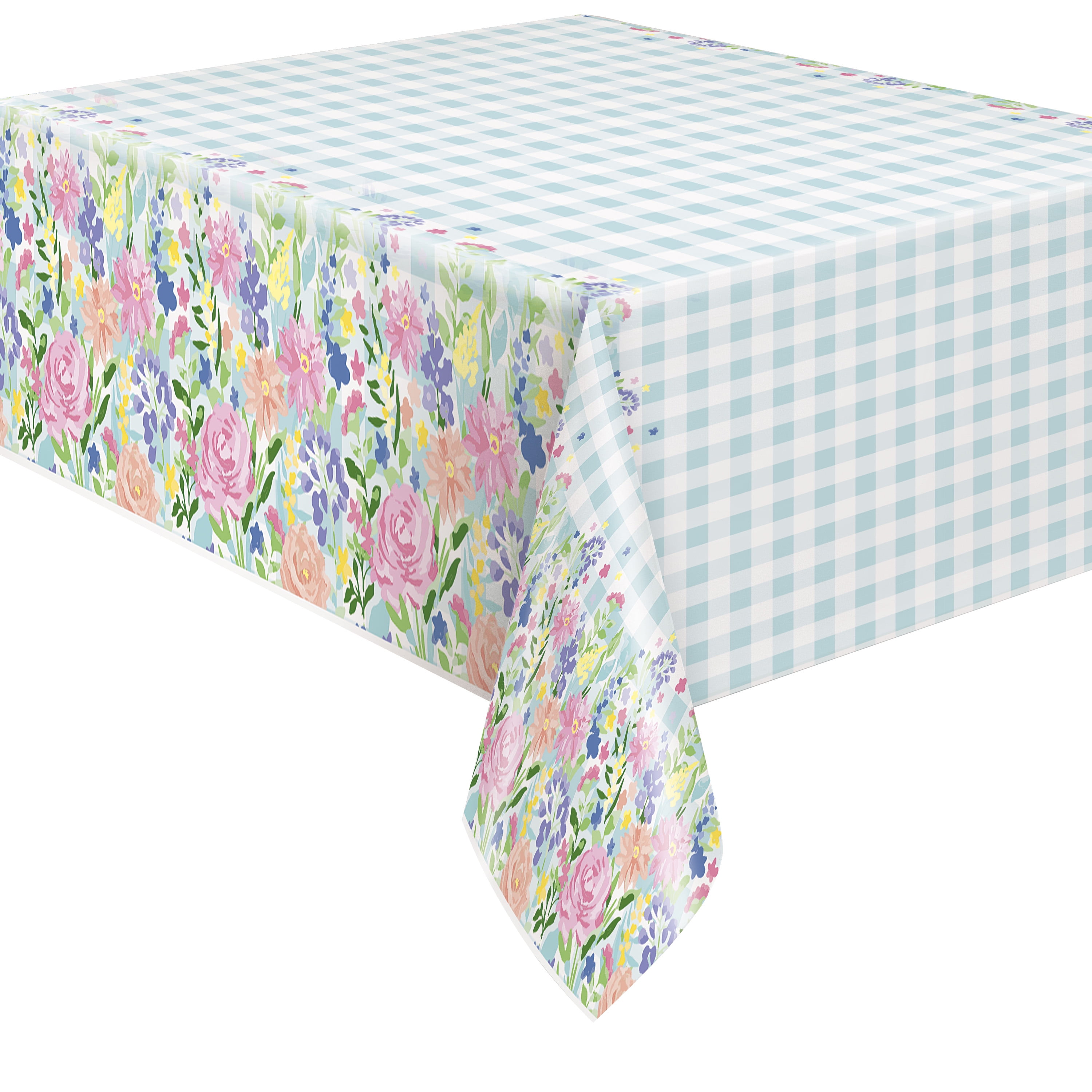 The Pioneer Woman Spring Flowers Plastic Party Tablecloths, 108 x 54
