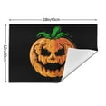 thumbnail image 3 of XMXT Woven Placemats Set of 4, Crazy Pumpkin Ghost Faces Stain Resistant Table Runner Anti-Skid Place Mats for Dining Table, 12 x 18 inches, 3 of 6