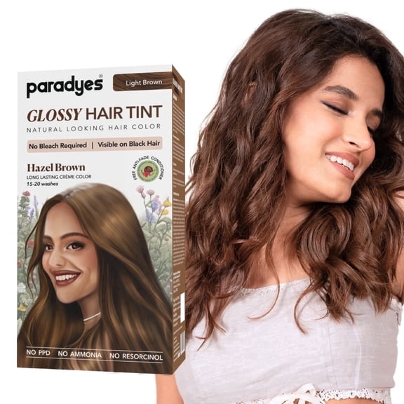Paradyes No Bleach Hazel Brown Glossy Hair Tint