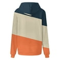 thumbnail image 5 of Today kttectoa Womens Tops Long Sleeve Hooded Hoodie Sweatshirts Color Block Graphic Hoodies Hoodies with Pockets Oversized Hoodie Fall Fashion Womens Workout Sweatshirts, 5 of 6