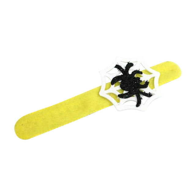J Adult Children Halloween Patting Bracelet For Party Fun Glow In Dark Design Soft Material Festive Accessory Safe Play Glow Fun
