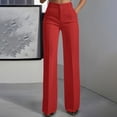 thumbnail image 3 of ZIXKCGDSE Dress Pants Women Wide Leg Work Pants Stretchy High Waist Business Casual Trousers Size XXXL, 3 of 4