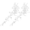 thumbnail image 1 of HEALEEP Gants de Robe de Mariée en Tulle 1 Paire de Strass en Dentelle Blanche pour Femmes Élégantes, 1 of 8