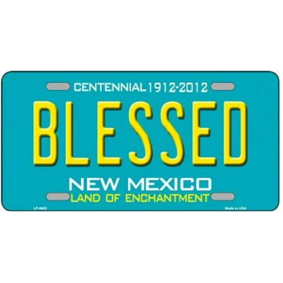 Blessed New Mexico Novelty State License Plate