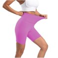 thumbnail image 3 of Summer Plus Size Yoga Shorts for Womens 2025 Elastic High Waist Solid Color Elastic High Waist Lift The Hip Yoga Shorts, 3 of 4