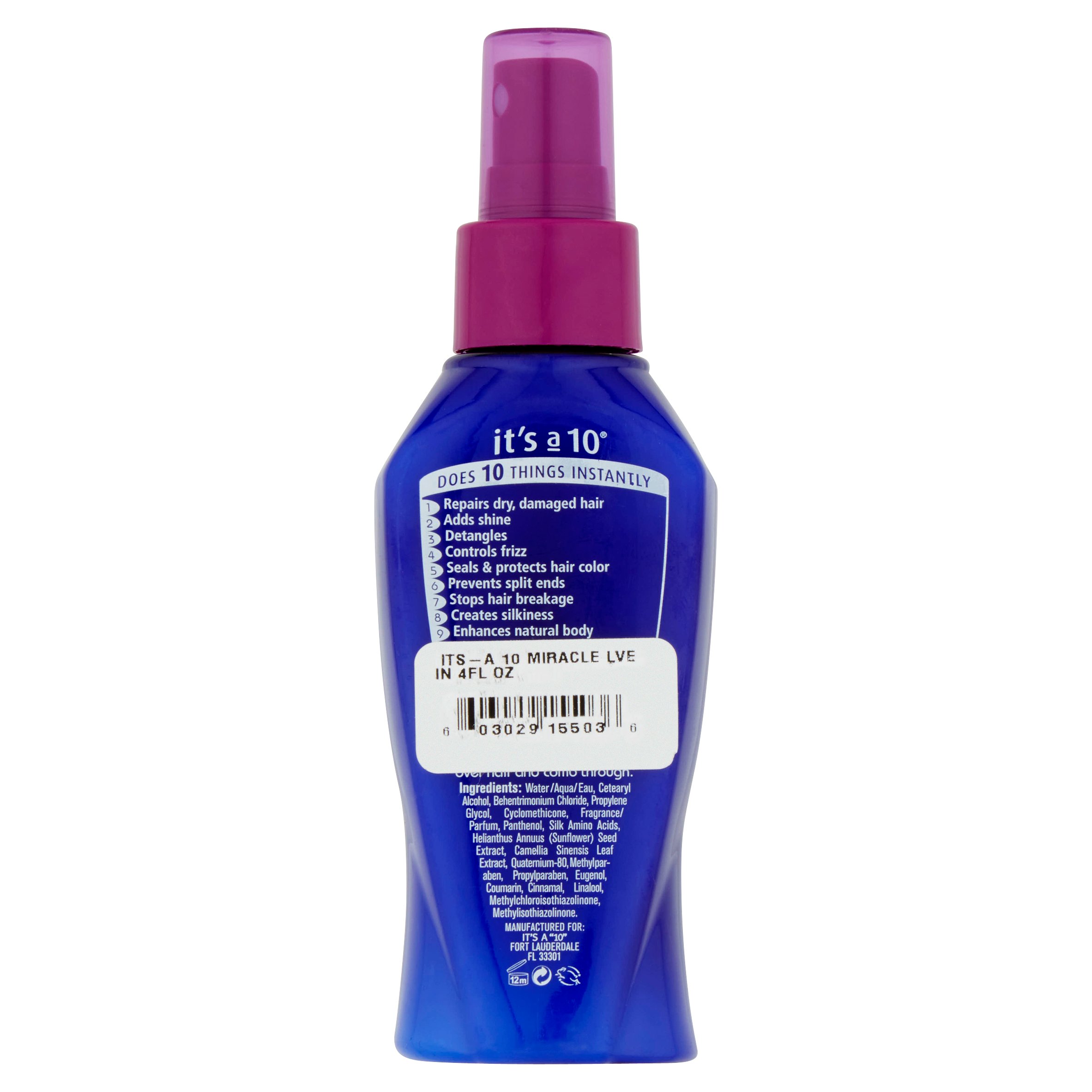 It's a 10 Miracle Frizz Control Shine Enhancing Leave-in Conditioner, 4 fl oz - image 4 of 5