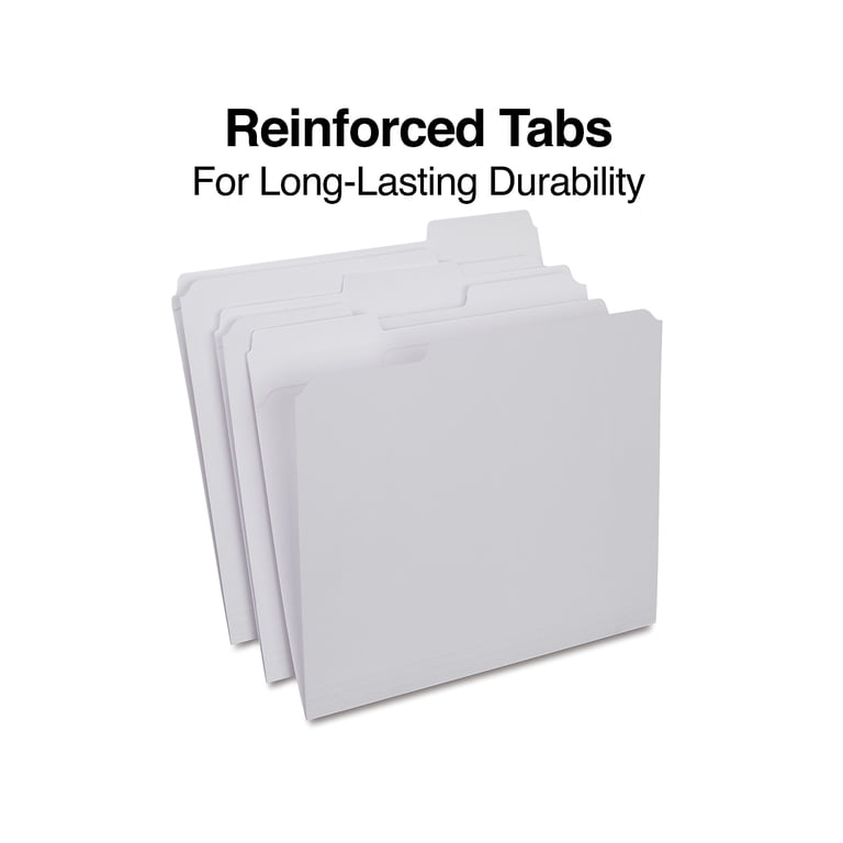 File Tabs 5-Star Lateral File Tab Inserts – White, Pack Of 50, For ...