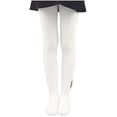 thumbnail image 3 of THDHVS Girls Socks,Girls White Dance Tights Stretchy Velvet Fabric Sheer and Thin Style Full Length Tights for Performance and Costumes White S, 3 of 7